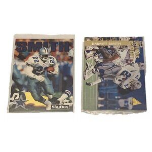 Emmitt Smith Football Cards Lot Of 2 - 1992 Skybox 275 - 1995 Team NFL 234